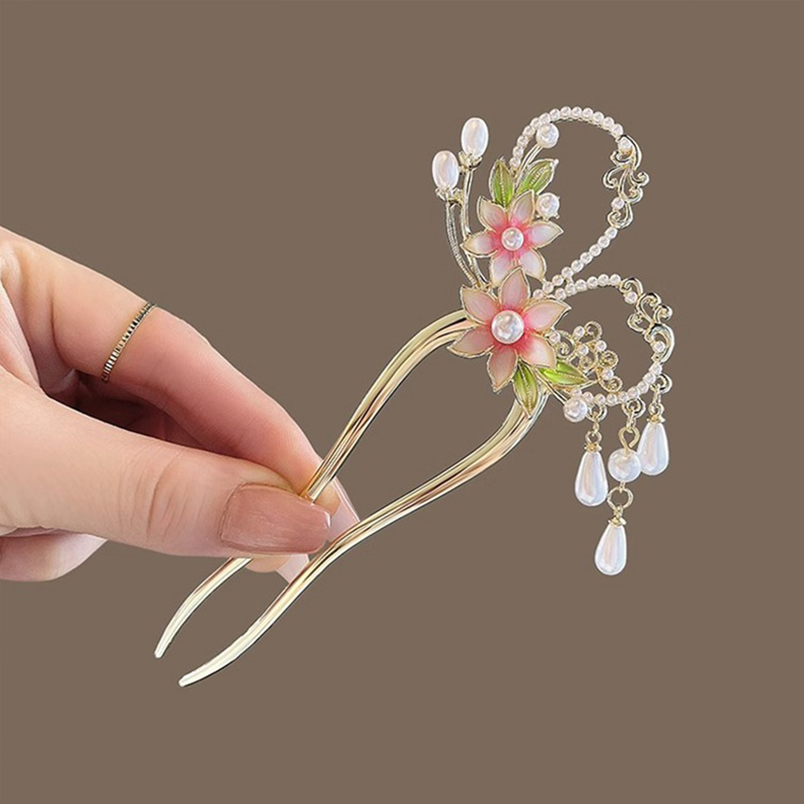 Elegante rosa flor pino de cab - Women'S Fashion Jewellery avaliação e preço
